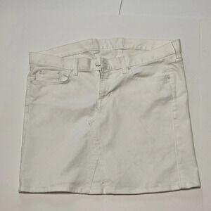 Ralph Lauren Black Label White Denim Skirt